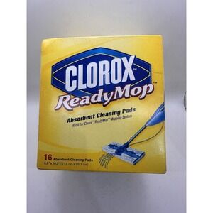 Clorox ReadyMop Absorbent Cleaning Pads 16 Ct Refill Vintage 2001 USA